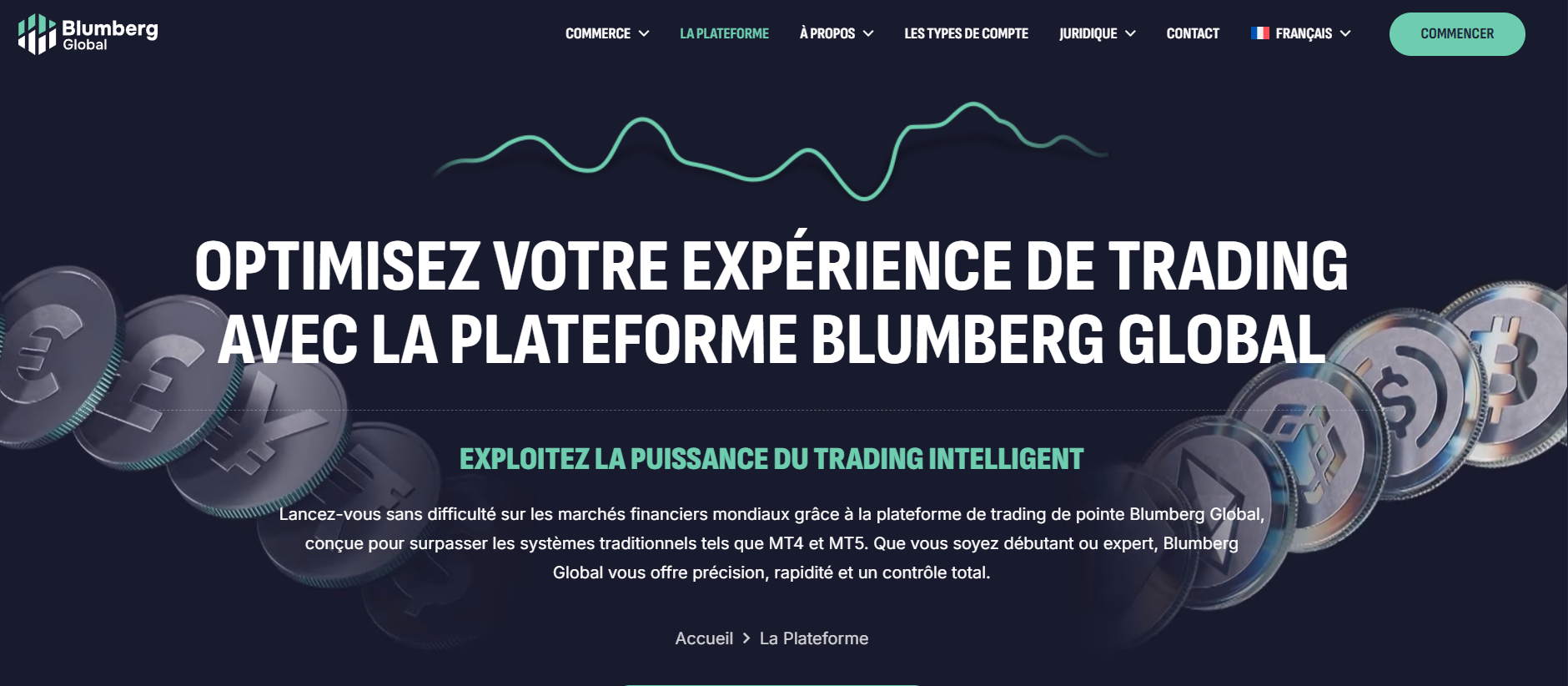 Blumberg Global plateforme de trading